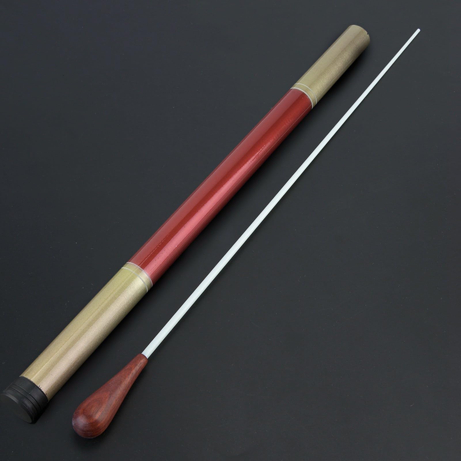 Baton Professionnel de Chef d'Orchestre pour Orchestre Symphonique et Direction Musicale avec Manche en Bois et Etui Inclus Idéal pour les Concerts Symphoniques