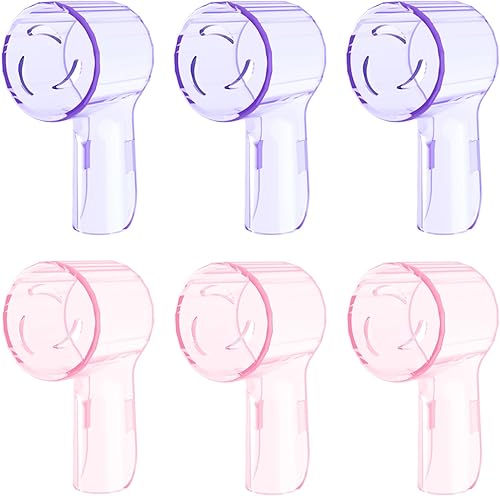 Paquete de 6 fundas para cepillos de dientes a prueba de polvo compatibles con cabezales de repuesto Oral B iO Ultimate Clean y cepillo de dientes