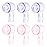 6 Pack Toothbrush Dustproof Cover Compatible with Oral B iO Ultimate Clean Gentle Care Replacment Heads and iO Series 3 4 5 6 7 7G 8 9 Electric Toothbrush, (Rose+Purple)