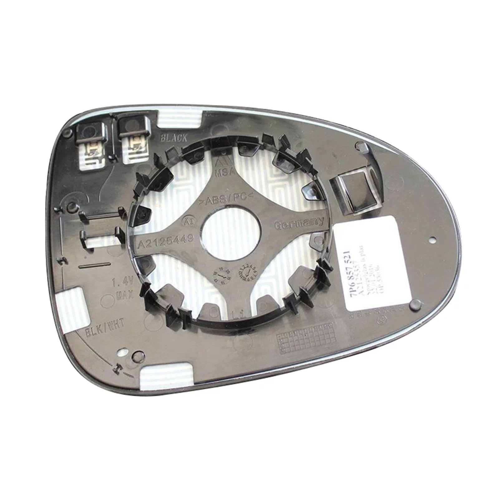 Vetro Dello Specchietto Retrovisore Per VW Per Touareg 2011-2018 Lente retrovisore 7P6857521 installare(Left Side)