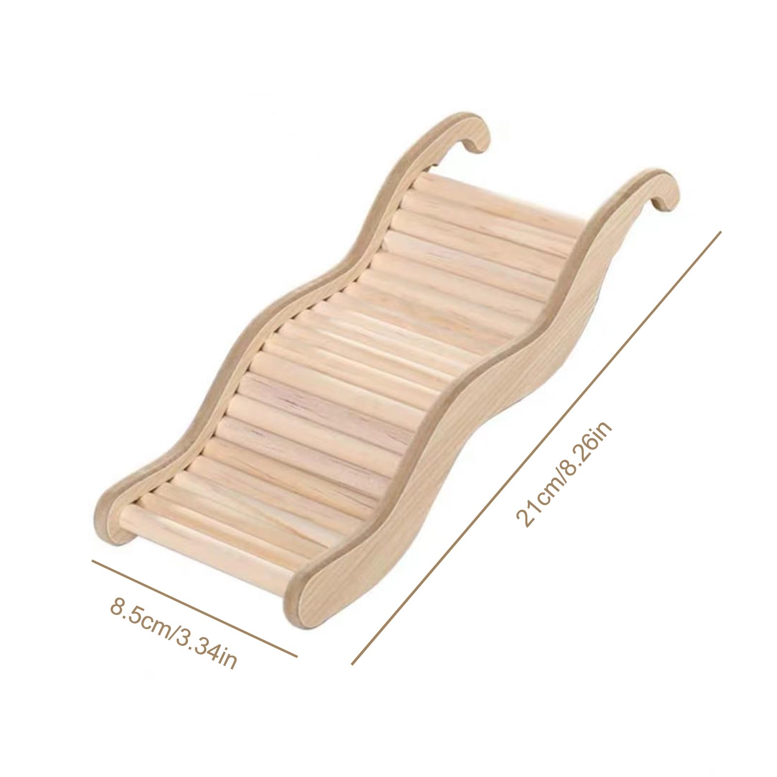 Akcesoria dla chomików, 21 x 8,5 cm, akcesoria dla świnek morskich, zabawka dla chomików i akcesoria do klatki na szczury, z wyselekcjonowanego, oryginalnego drewna