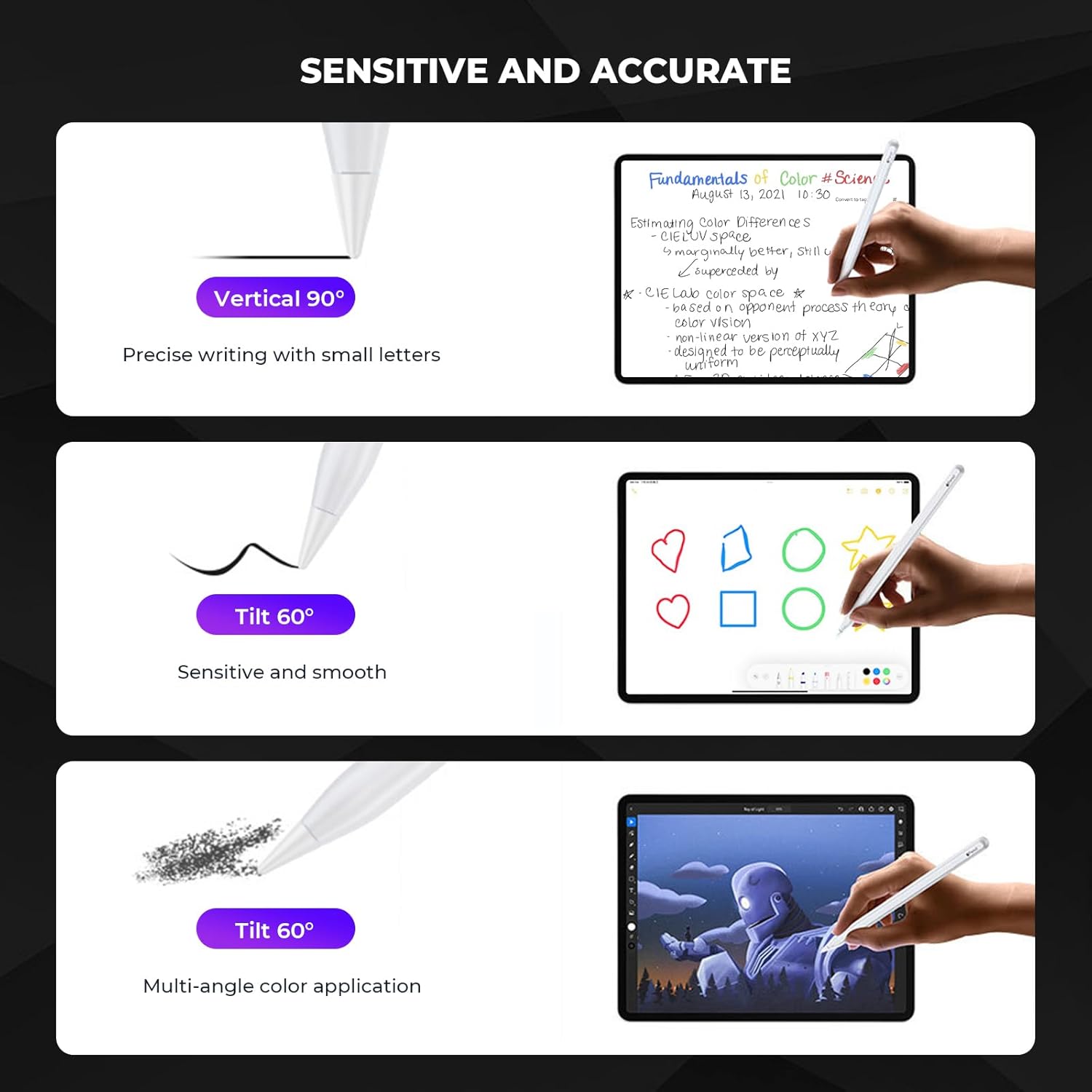 6 in 1 Upgraded Pencil Tips for Apple Pencil Pro, Replacement Pencil Tips Case for Apple Pencil USB-C/ 2nd/Gen 1st, IPad Pen Tips with Storage Box, iPad Pencil Pro Accessories for Apple Pen (Pink) thumbnail
