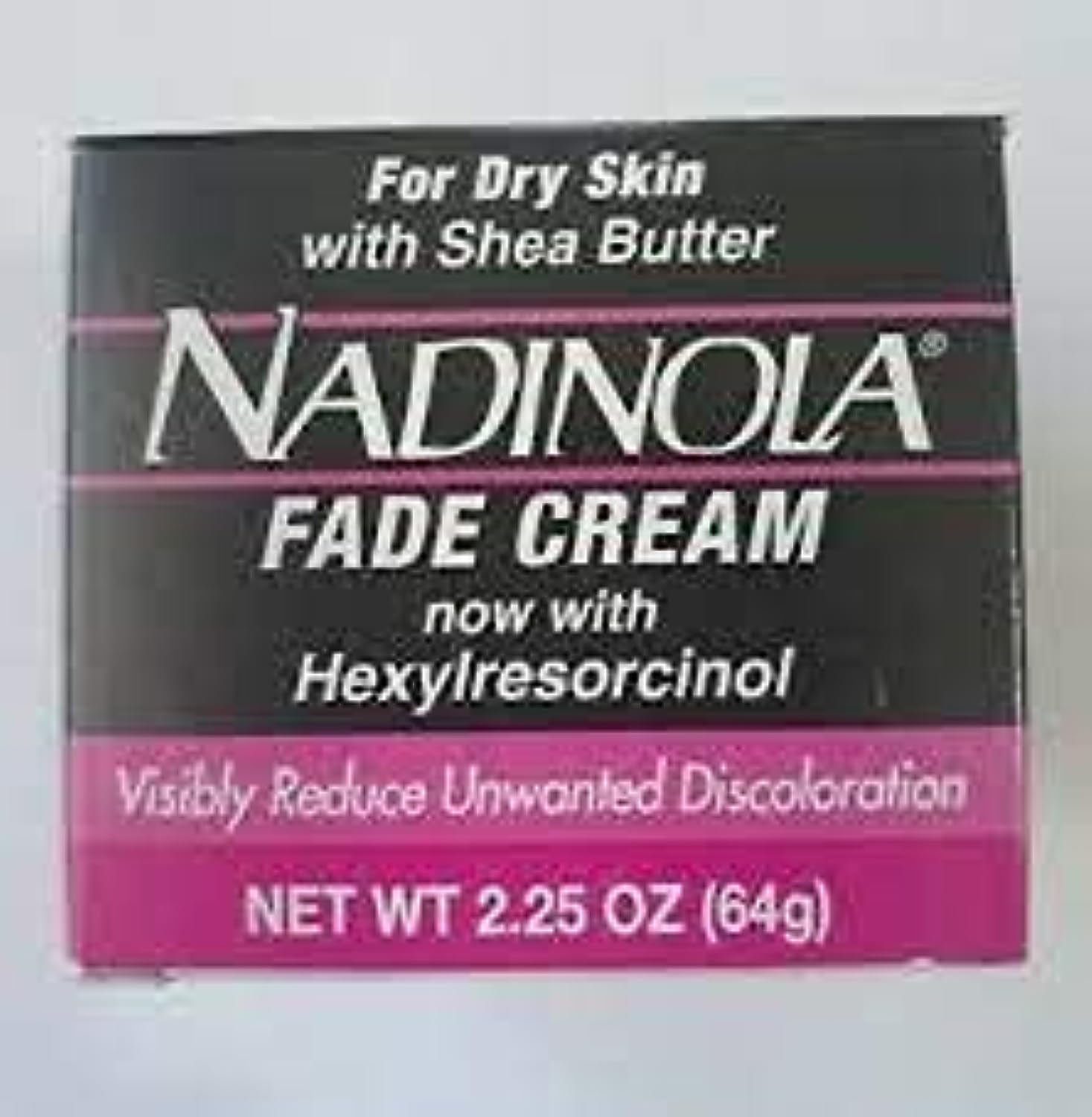 (1) Nadinola HQ Free Dry Skin Tone Cream For Dry Skin 2.25 Oz