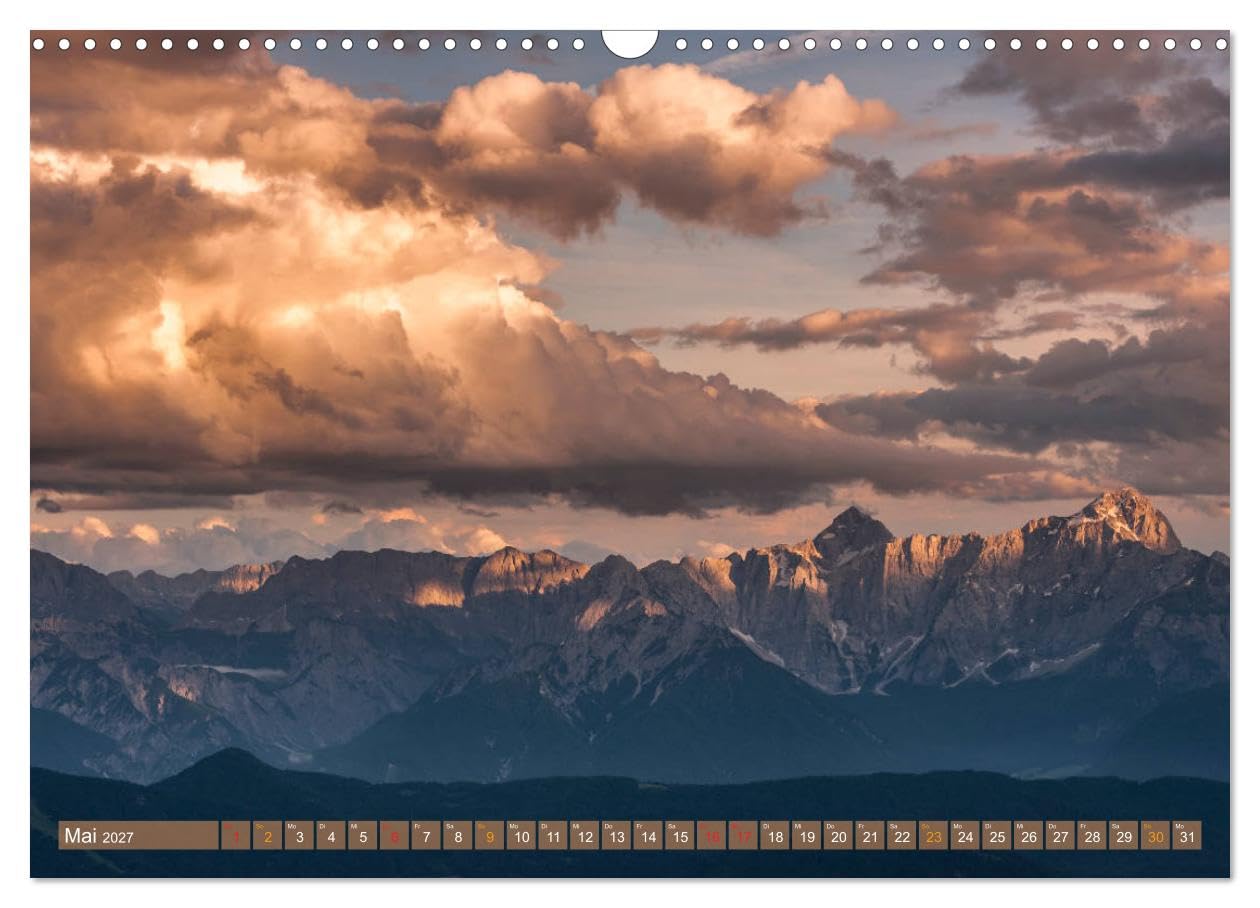 CALVENDO - DOBRATSCH - Die Magie der Fernsicht (Wandkalender 2027 DIN A3 quer), Monatskalender: Ein atemberaubendes Panorama