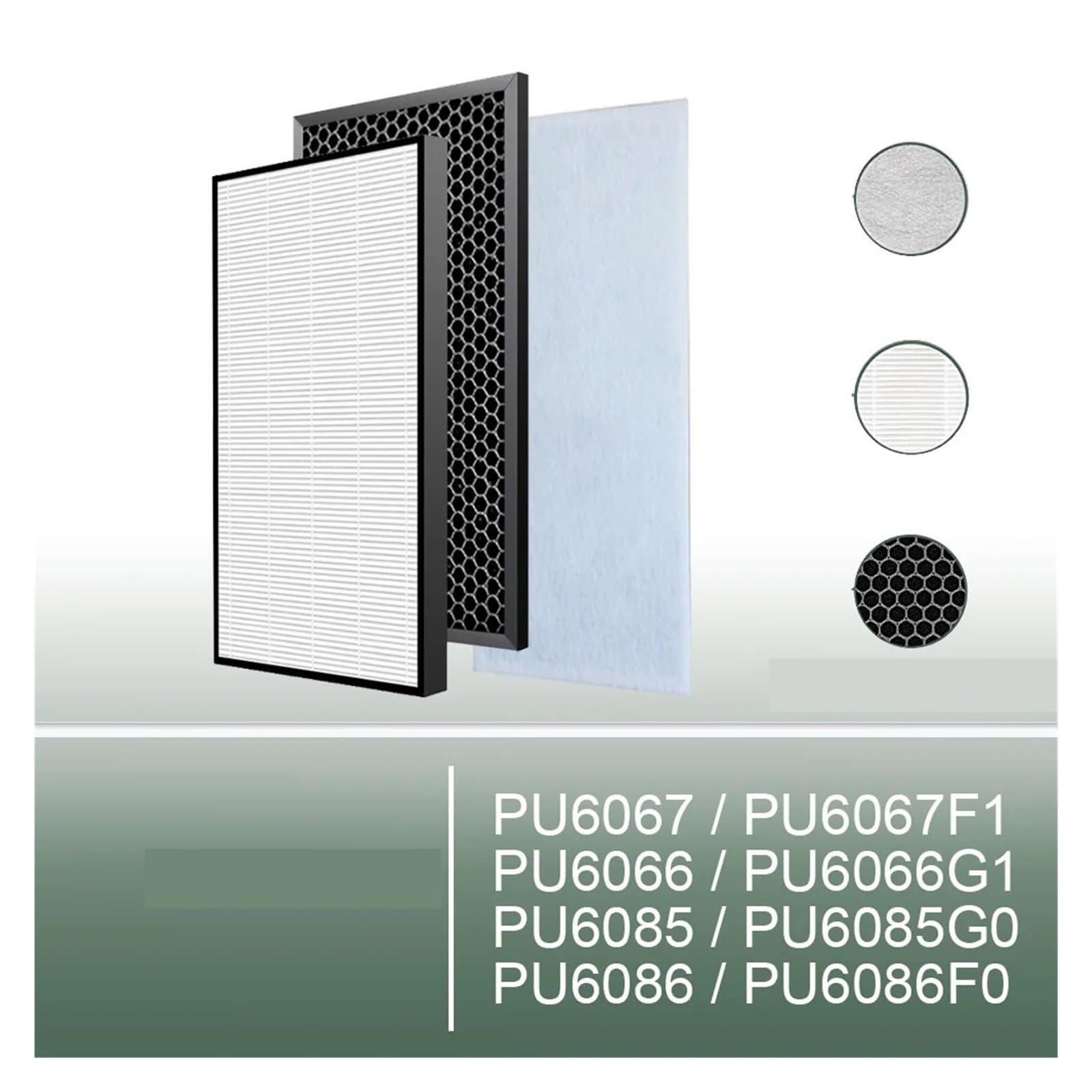 HEPA Y Filtro De Carbono Compatible Con TEFAL PU6067 PU6067F1 PU6066