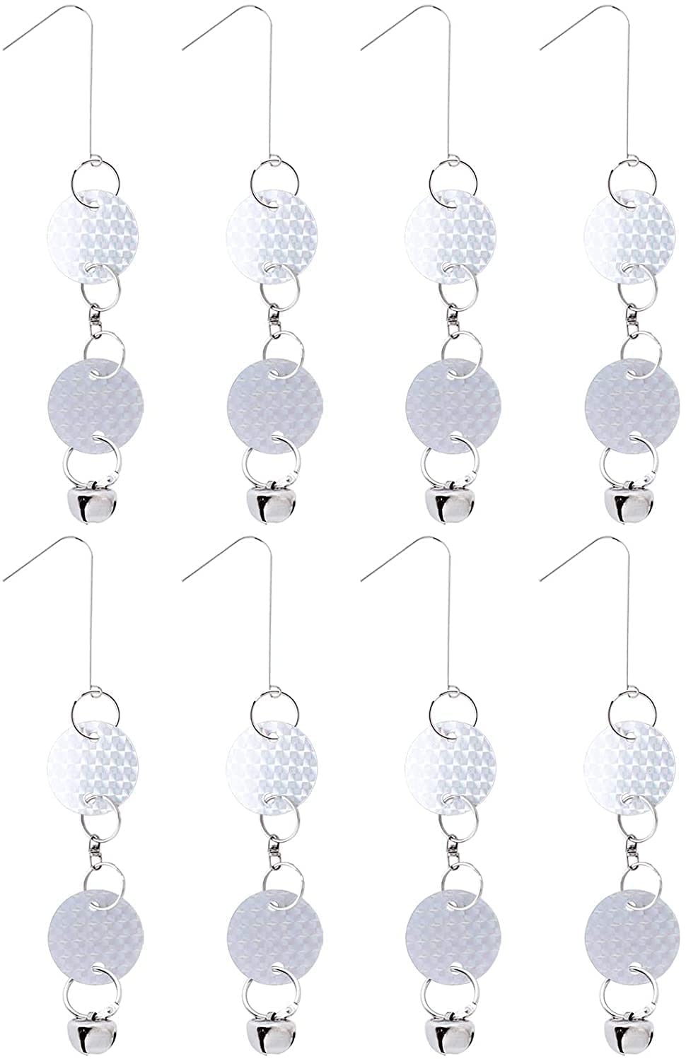 FORMIZON Reflectantes Repelente de Aves 16 pcs, Varillas Repelentes de Pájaros, Espantapajaros Repelentes de Antipájaros para Control de Pájaros y Protejan Jardines