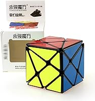 Vista 4 de CuberSpeed Axis V2 Nueva Versión Jingang V2 3x3 Cubo Mágico Negro 3x3x3 Axis V2 Speed Cube Puzzle