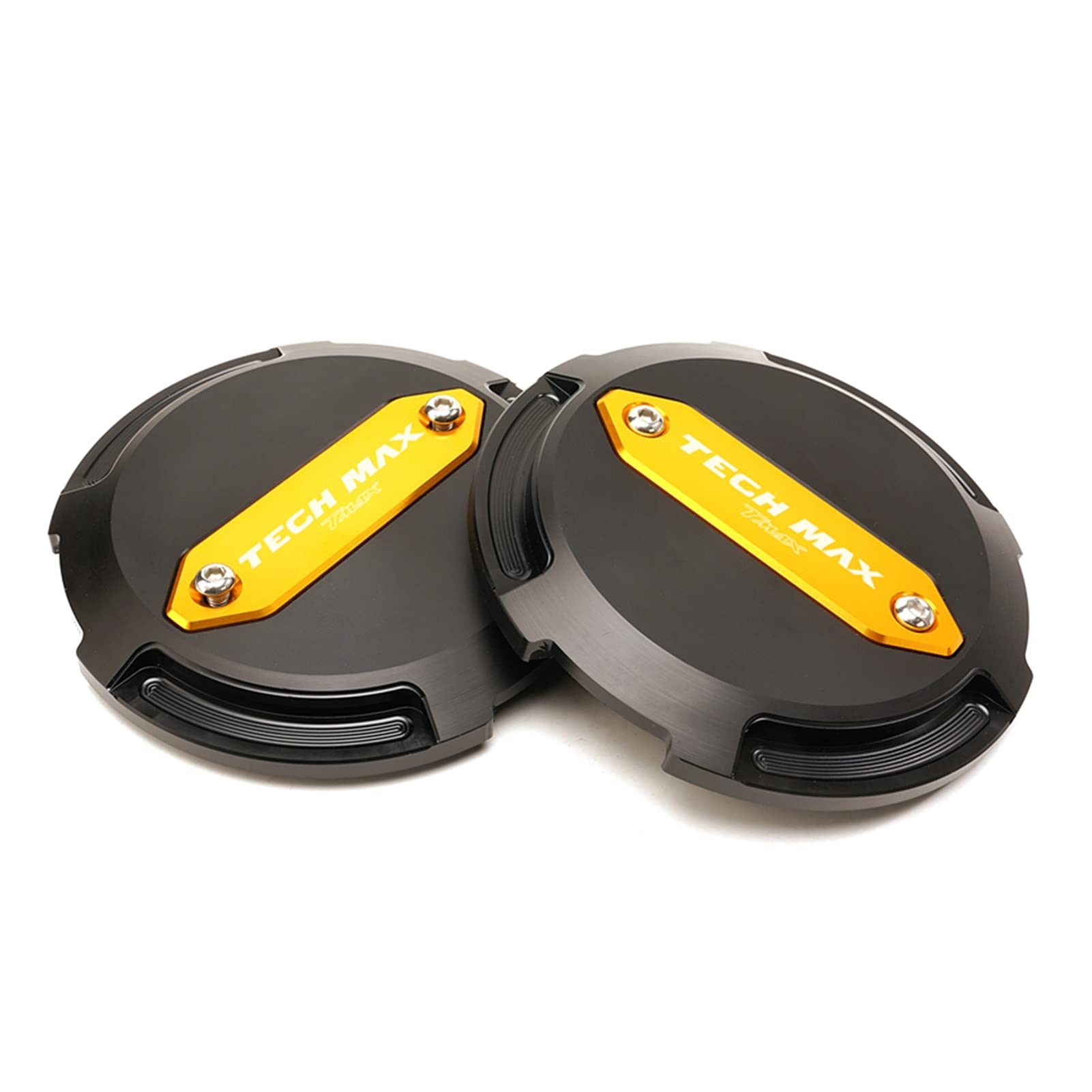 Motorcycle Frames Fittings For Yamaha TMAX560 TECHMAX TMAX 560 T-MAX 2020 Motorcycle Accessorie Engine Stator Hood Anti-drop Cover Protector (Color : Gold, Size : TECHMAX-1pair)