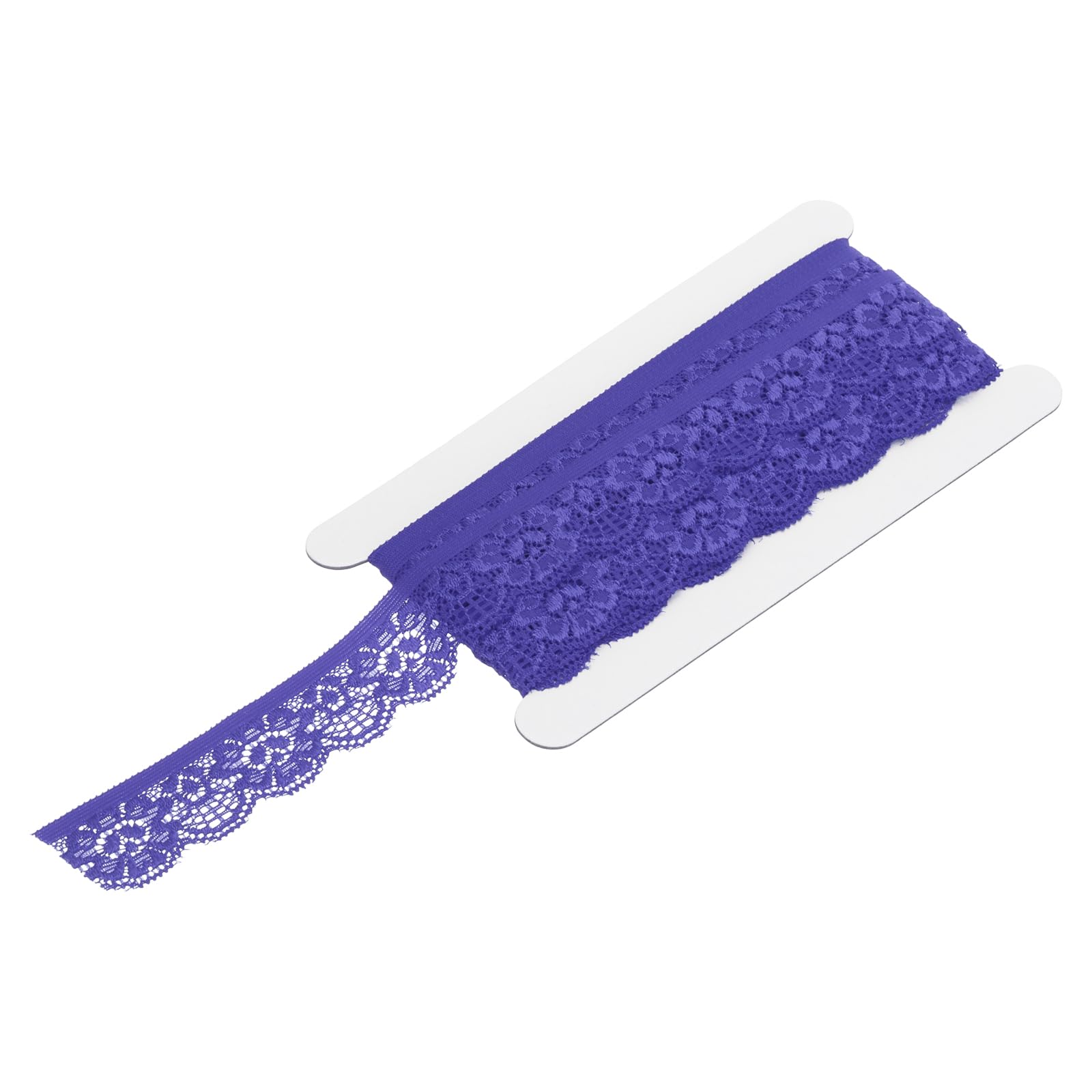 sourcing map Lace Trim Vintage Crochet 0.98" x 5yards Purple Lace Ribbon for DIY Scrapbooking Clothes Fabric Wedding Decoration Gift Wrap โ image 1
