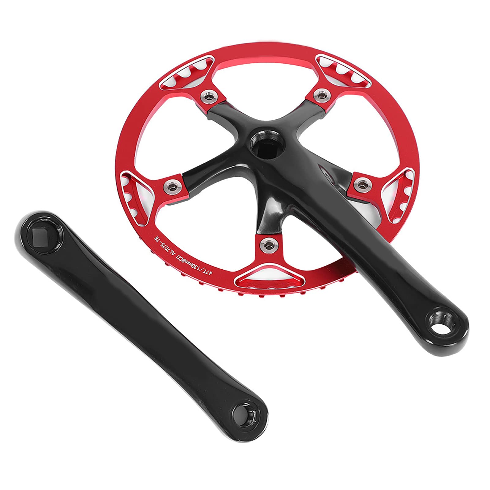 Generic Mechanizm Korbowy Rowerowy Meijun 170mm Lekki Zestaw kół łańcuchowych ze Stopu Aluminium 45T 47T do Rowerów Szosowych i Rowerów Składanych