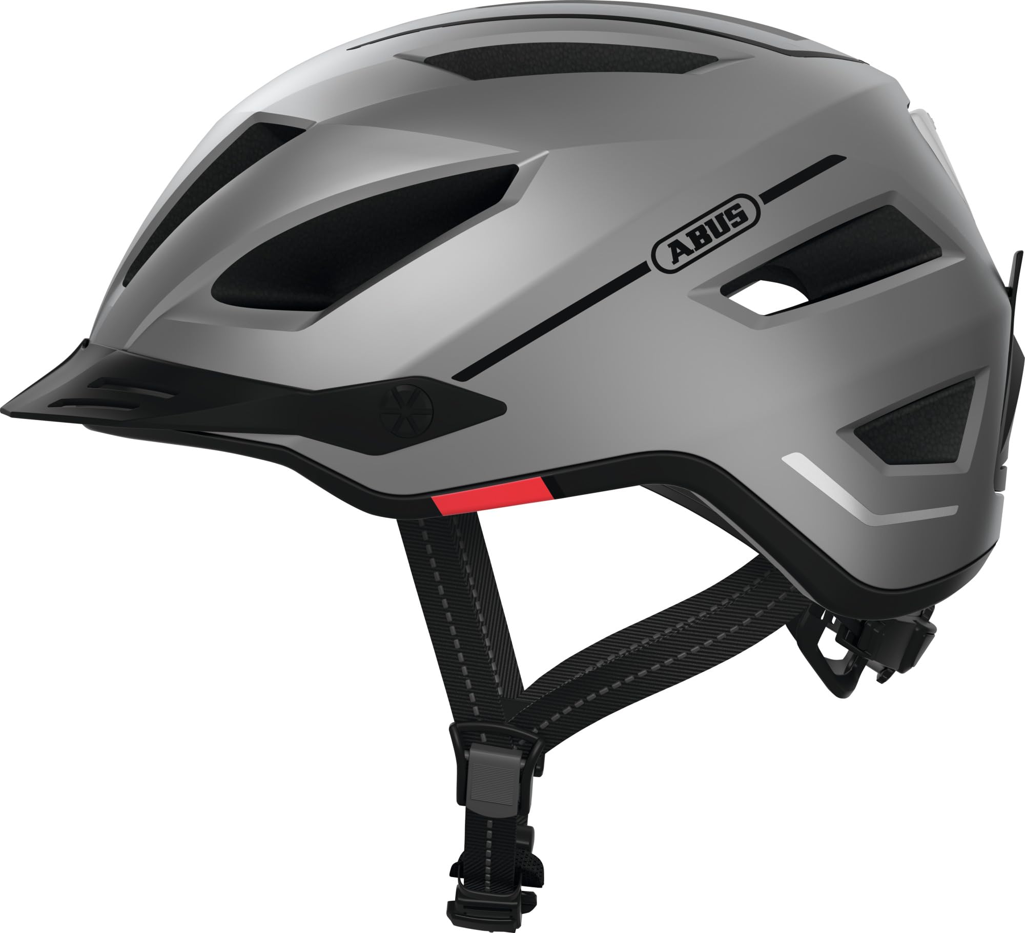 Casco urbano ABUS Pedelec 2.0 - Casco de bicicleta con luz trasera y protección para lluvia - Para el tráfico urbano - Para hombre y mujer