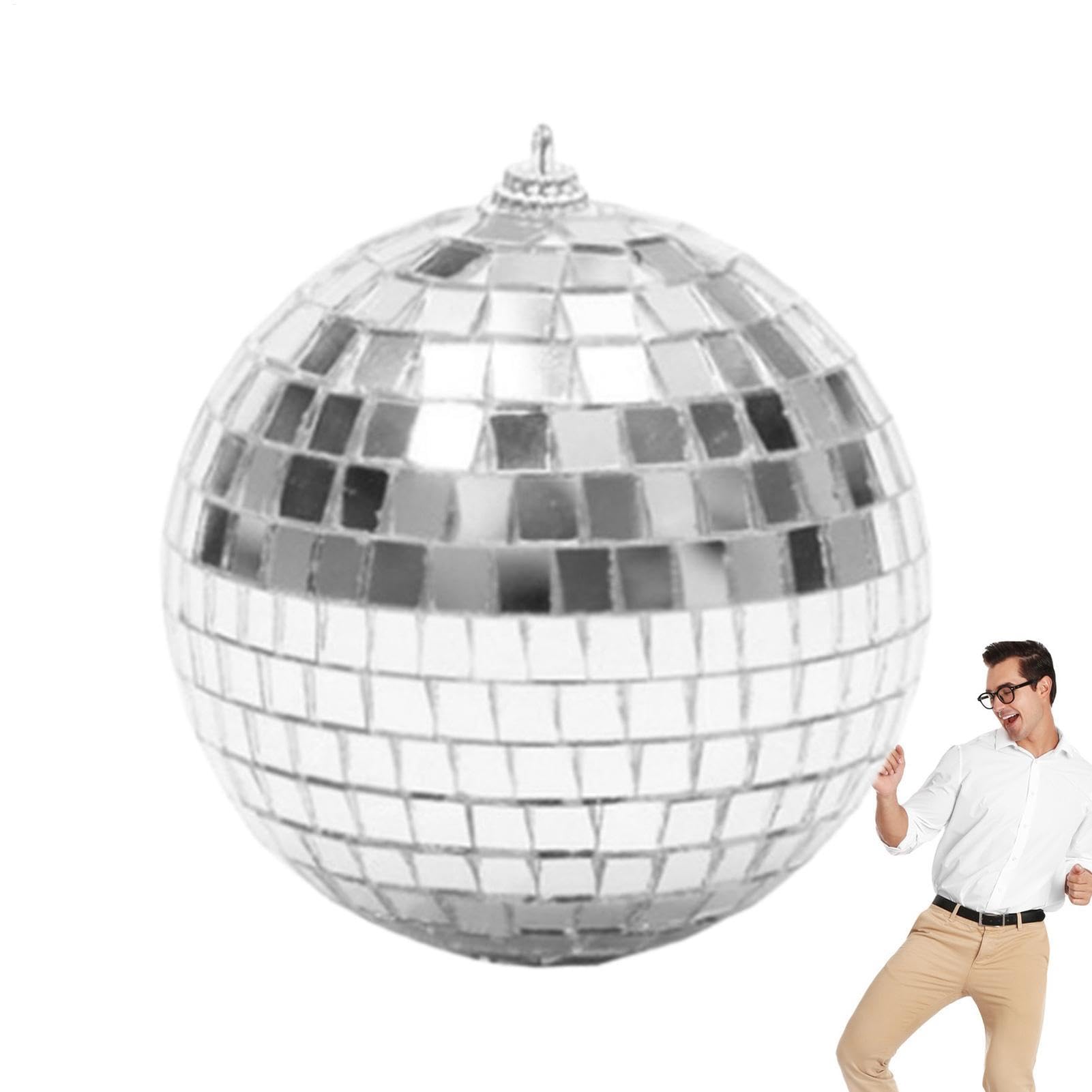 Hanging Disco Ball - Disco Mirror Ball | Mirror Disco Balls | Reflector Disco Ball Pendant Decor | Disco Ball Decorations for Parties Indoor | Hanging Disco Ball Ornaments Reflective Decoration