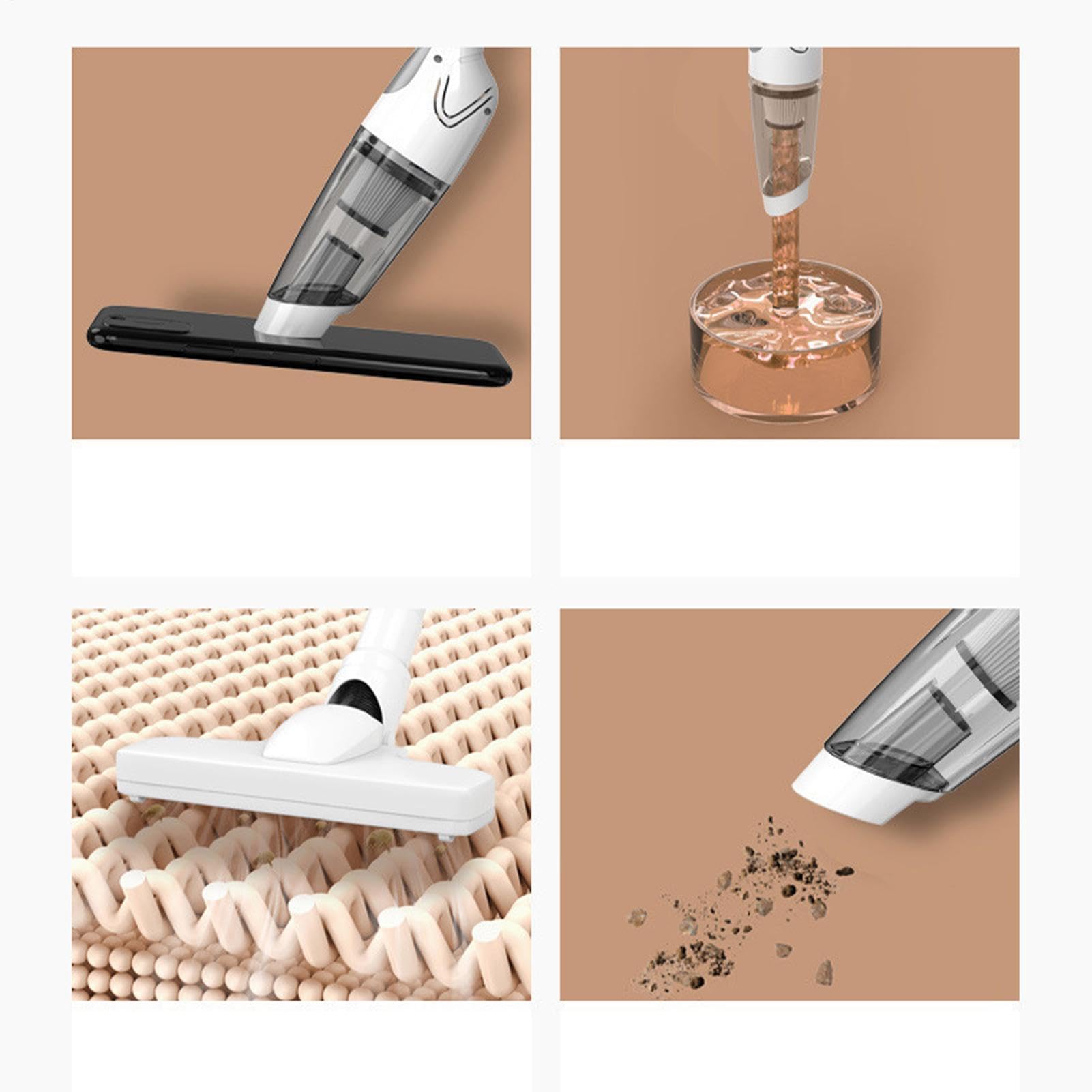 Aspiradora De Mano Inalámbrica Potente Limpiadora para Pelos de Mascota | Pequeña Aspiradora De Mano Inalámbrica Para Teclado Alfombra Cama Colchón Cocina Dormitorio Coche