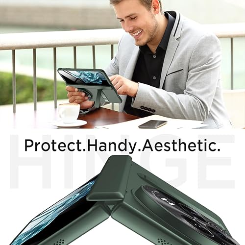 Miniatura 6 de Miimall One Plus - Fundas delgadas para teléfono abierto con protector de pantalla, funda abierta con protección de bisagra, carcasa rígida de