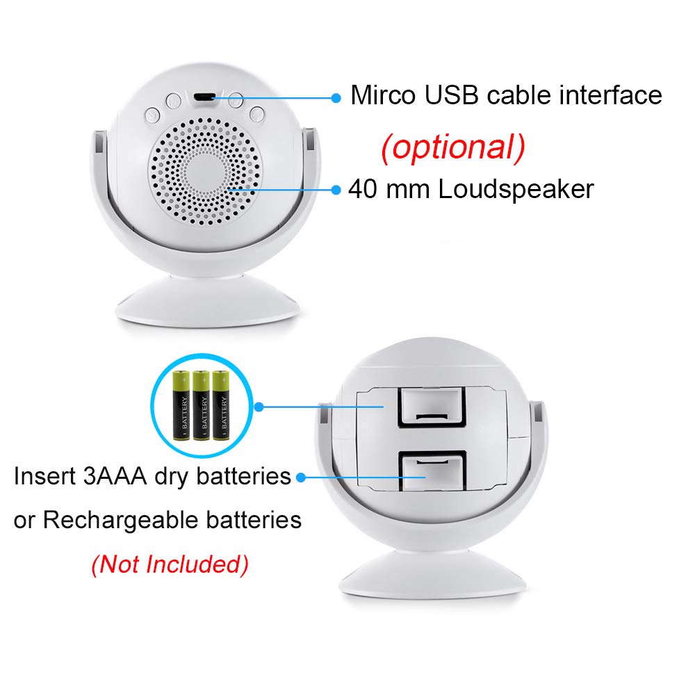 Infrarot Bewegungsmelder Türklingel - Sprachfunktion Für Geschäfte & Sicherheit