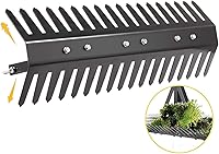 Vista 2 de Rastra de estanque Shengyi - Herramienta de eliminación de maleza acuática con hojas de acero de 16-32 pulgadas, cortador de maleza de lago de doble