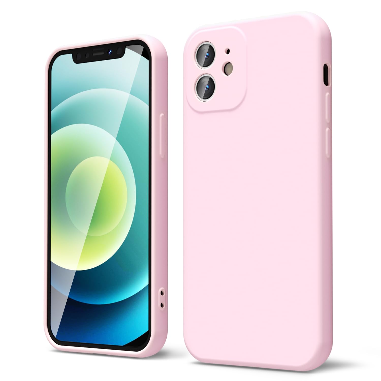 oakxco for iPhone 16 Pro Max Case Liquid Silicone, Soft Rubber Gel Elegant Aesthetic Basic Simple Cover, Cute Thin Slim TPU Matte Solid Color Plain Smooth Case for Women Girl, Light Pink — view 1293