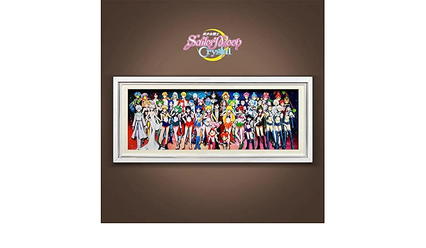 セーラームーンスリーライツ集合立体アート3D絵画額縁付き タイプB