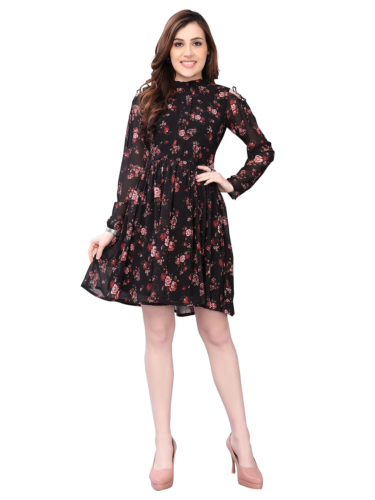 Women's Fit & Flare Length Dress