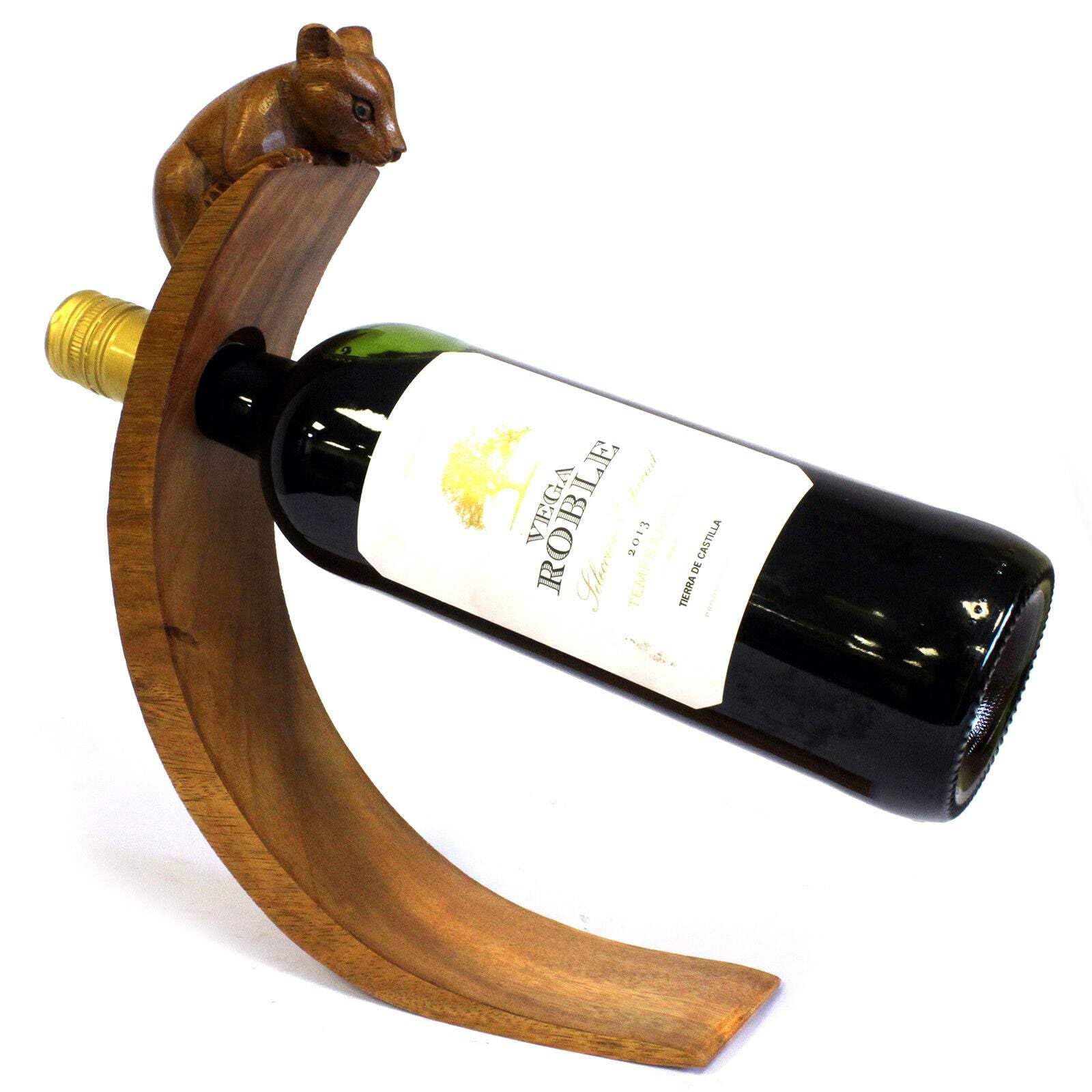 Ancient Wisdom Wood Balance Wine Holders - Mouse