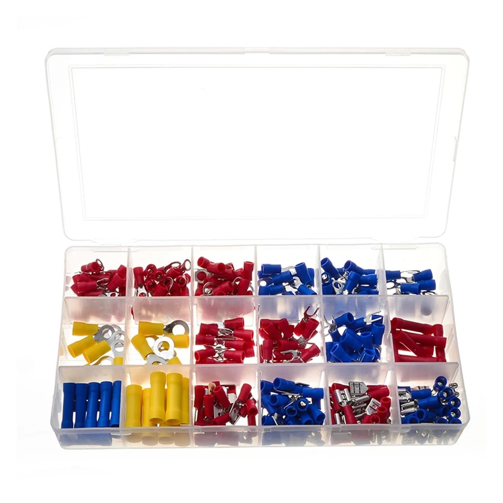 BKGWCSOR 300pcs Electrical Wire Crimp Terminals Kit Insulated Terminator Spade Butt Connectors Assorted terminales Set