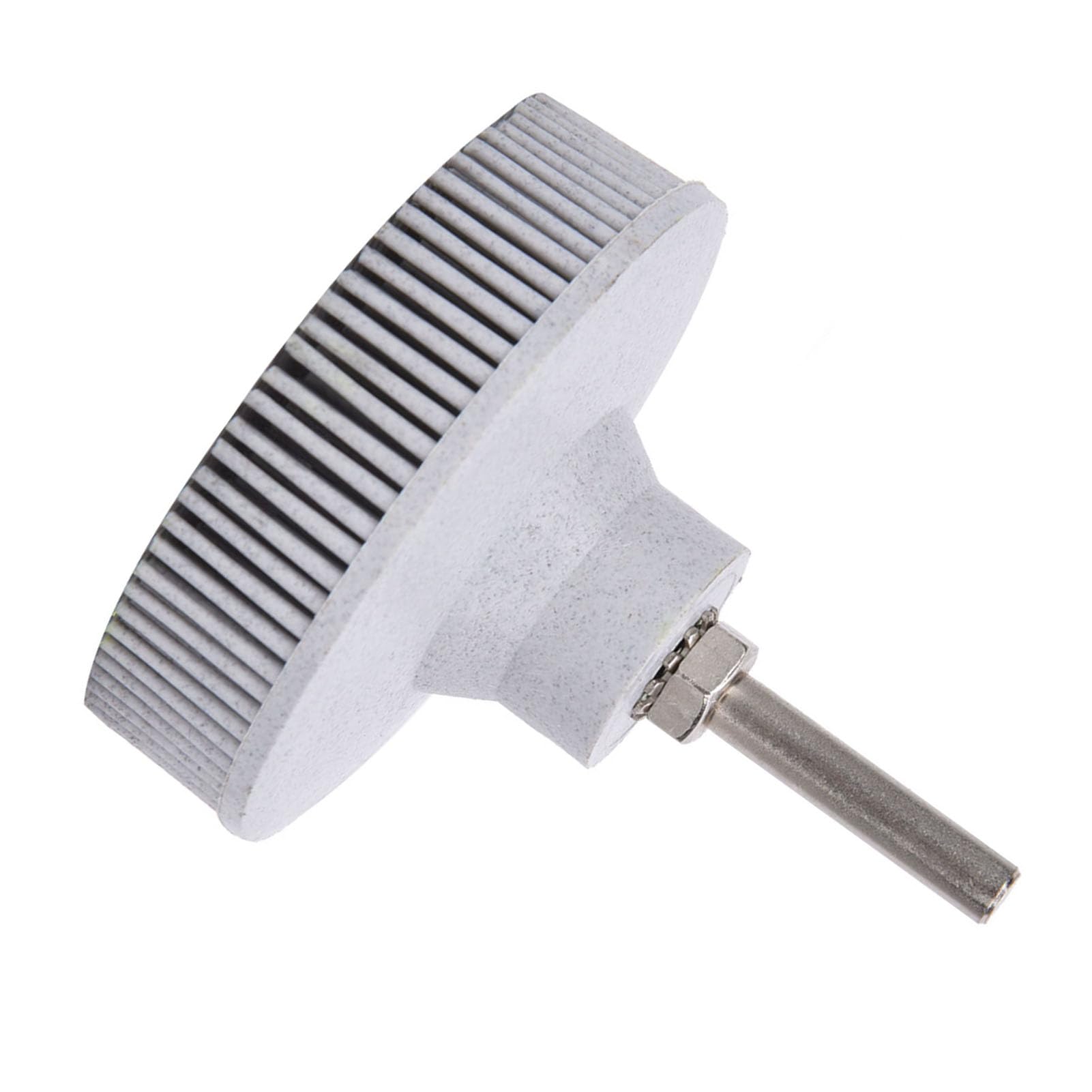 Disque à Poils Disque à Poils de 3 Pouces Brosse Abrasive en Caoutchouc émeri Ébavurage Meule de Polissage, Disques à Poils (Blanc)