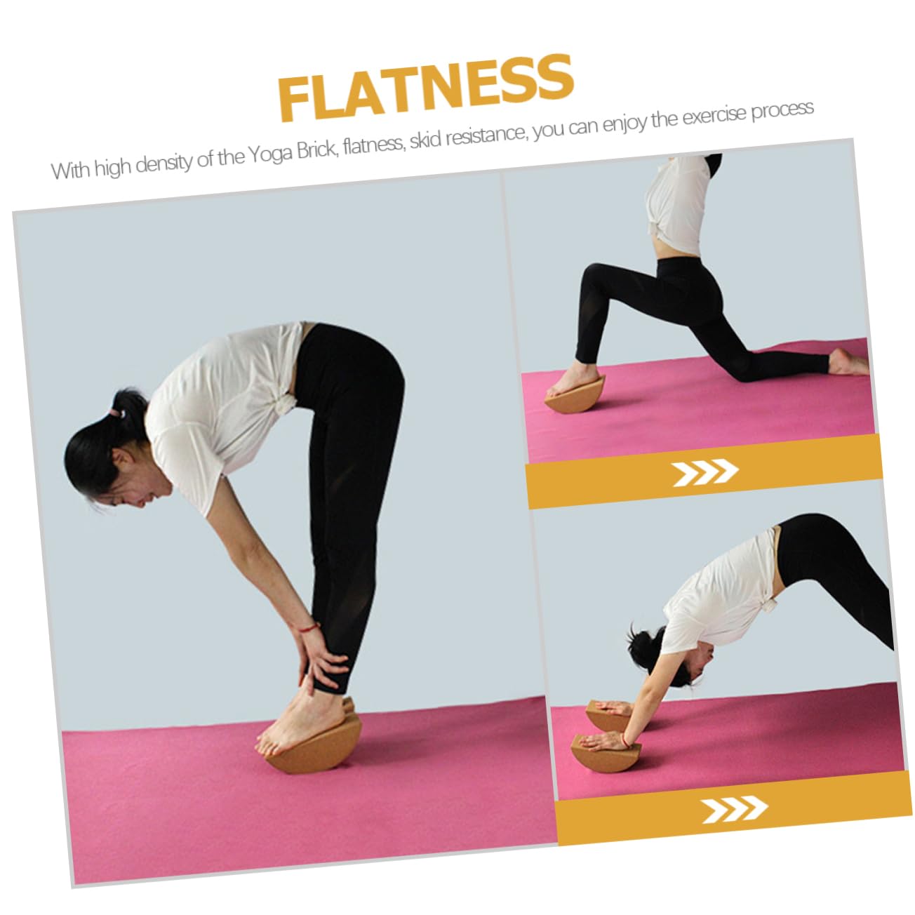 Toyvian Bloque De Yoga Antideslizante Ladrillo De Entrenamiento De Yoga Compacto Para Mejorar El Equilibrio Flexibilidad Pilates y Gimnasia