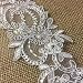 Bridal Lace Trim Alencon Embroidered Corded Sequined Organza, Beautiful Quality, 3" Wide, 2 Yards, Choose Color. For Veils Wedding Costumes Crafts, White