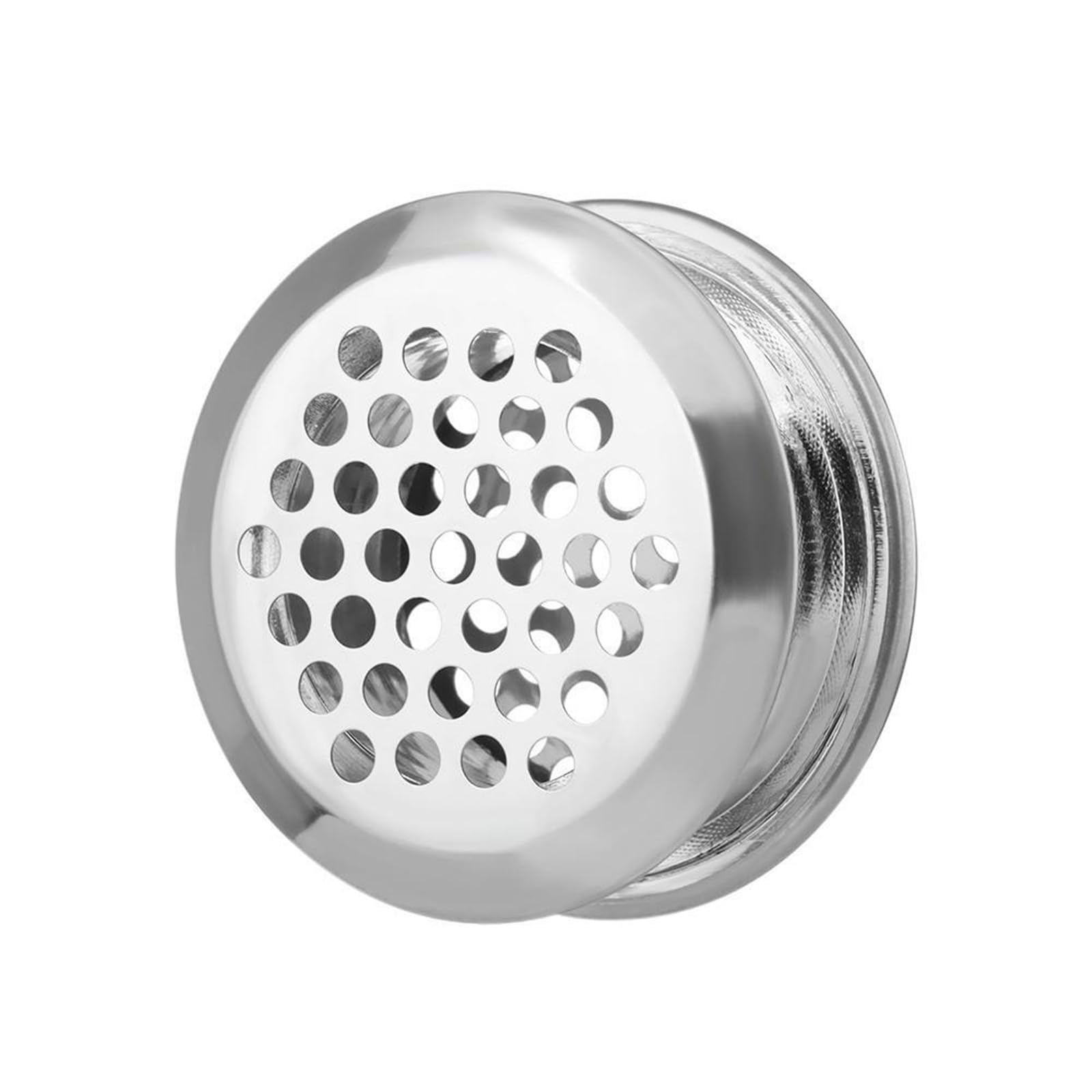 Ventilation Grilles 5pcs Home Shoe Cabinet Double Sided Louver Ornaments Air Vent Decor Hole Vents Cover Ventilator Grille(Silver)