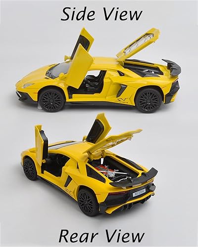 Miniatura 6 de Vehículo de juguete coleccionable Lamborghini de aleación con luces y sonido