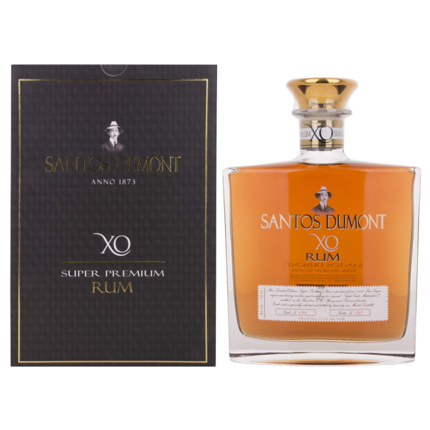 Santos Dumont XO Super Premium Rum +GB 40,00% 0.7 l.