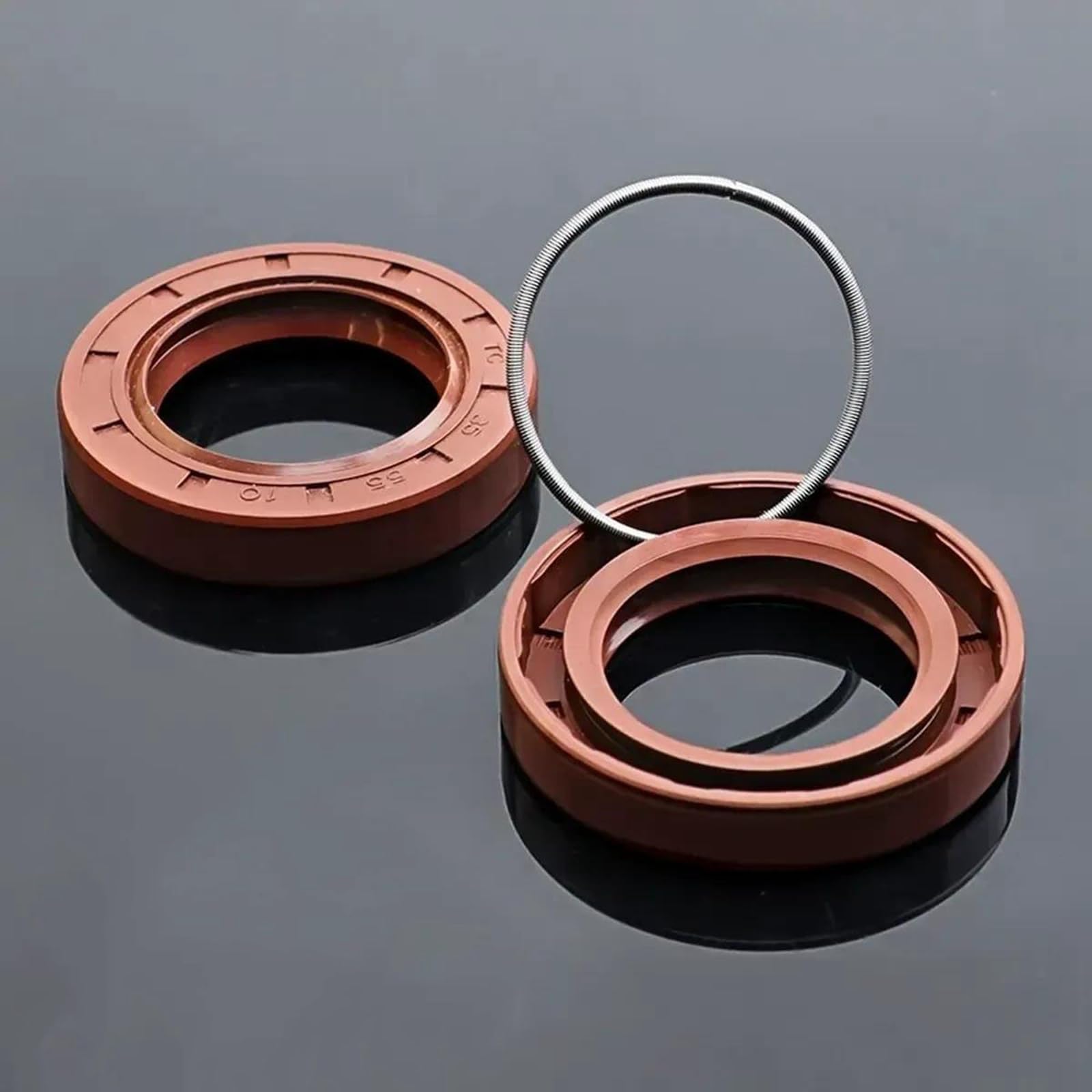 2x FKM-Skelett-Öldichtung TC – 48x62x10 Mm (ID X OD X H), Fluorkautschuk, Hitze- & ölbeständig, Für Lager & Maschinen
