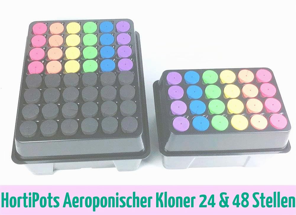 Aeroponic Cloner Maschine 24 Standorte für Schneiden von Wurzeln mit 5,1 cm Neopreneinsätzen oder 5,1 cm Klonhalsbändern