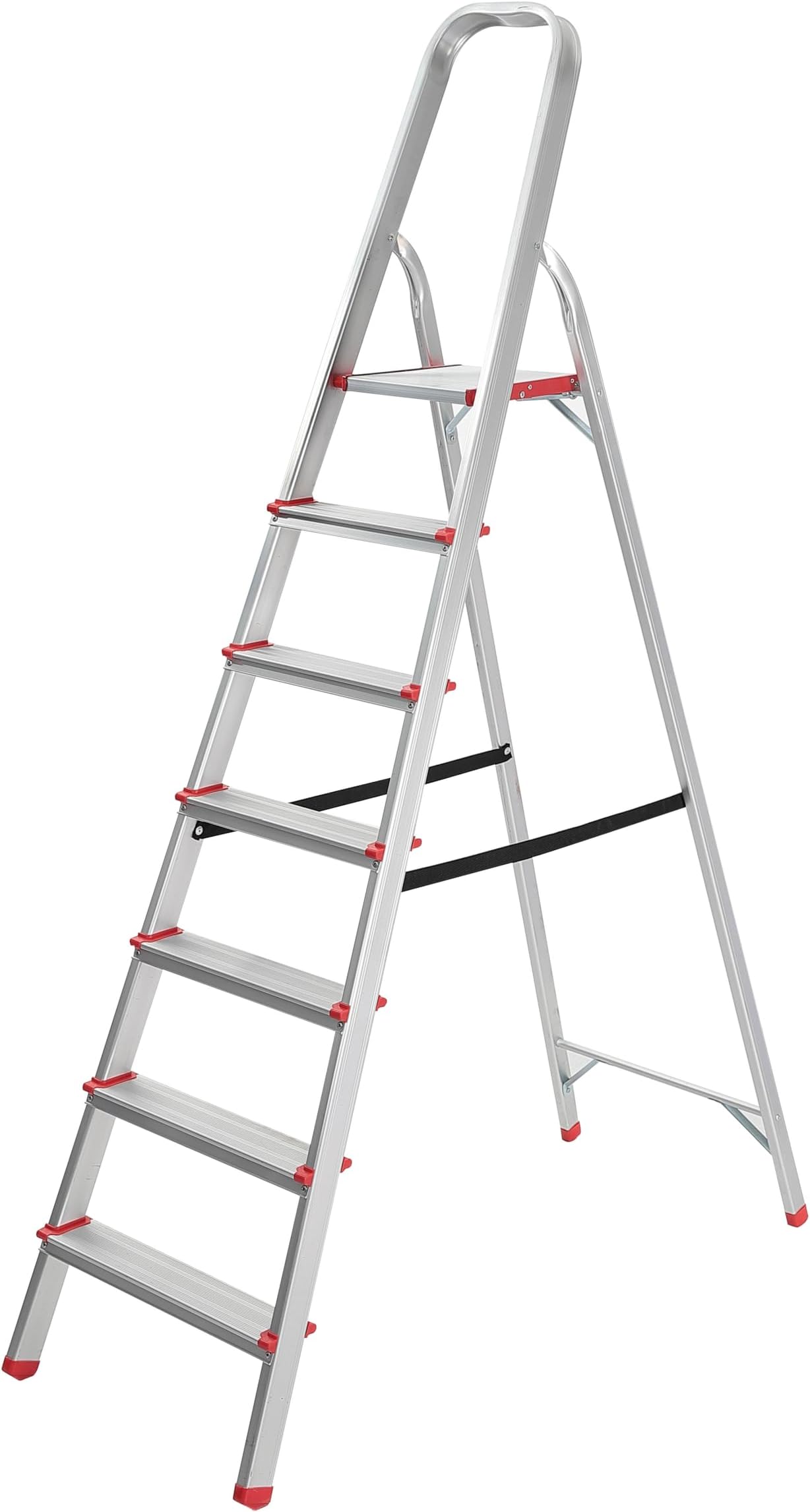 Scala Scaletto 4 Gradini Per Uso Professionale In Alluminio Certificazione Portaoggetti