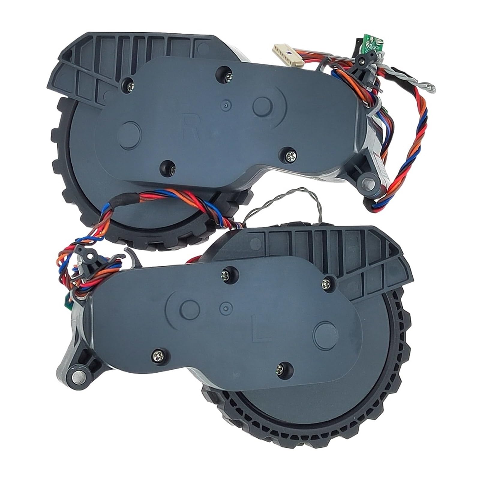 EEZII Replacement Motor Drive wheel, Compatible For Roborock, S5 Max / S6 Maxv / S6 Pure Walking Wheels Accessories Spare Parts(BK Left and Right)
