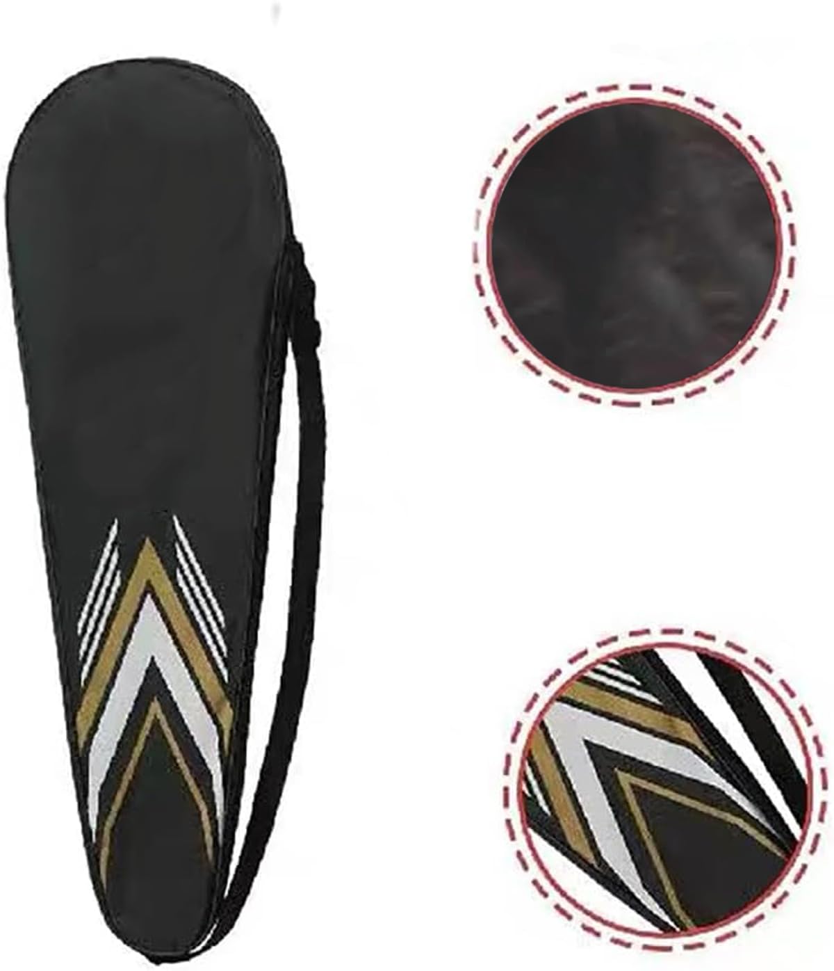 Impermeable Bolsa de Bádminton Portátil Mochila Bandolera para 2 Raquetas