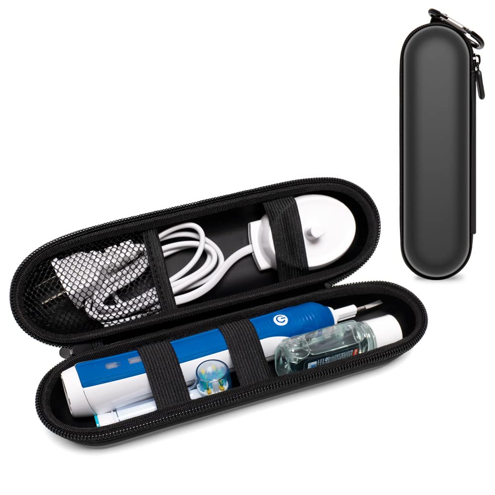 seplouis Travel Case for Oral-B Pro Electric Toothbrush and Most Other Brands of Electric Toothbrushes, Black, Beauty Case