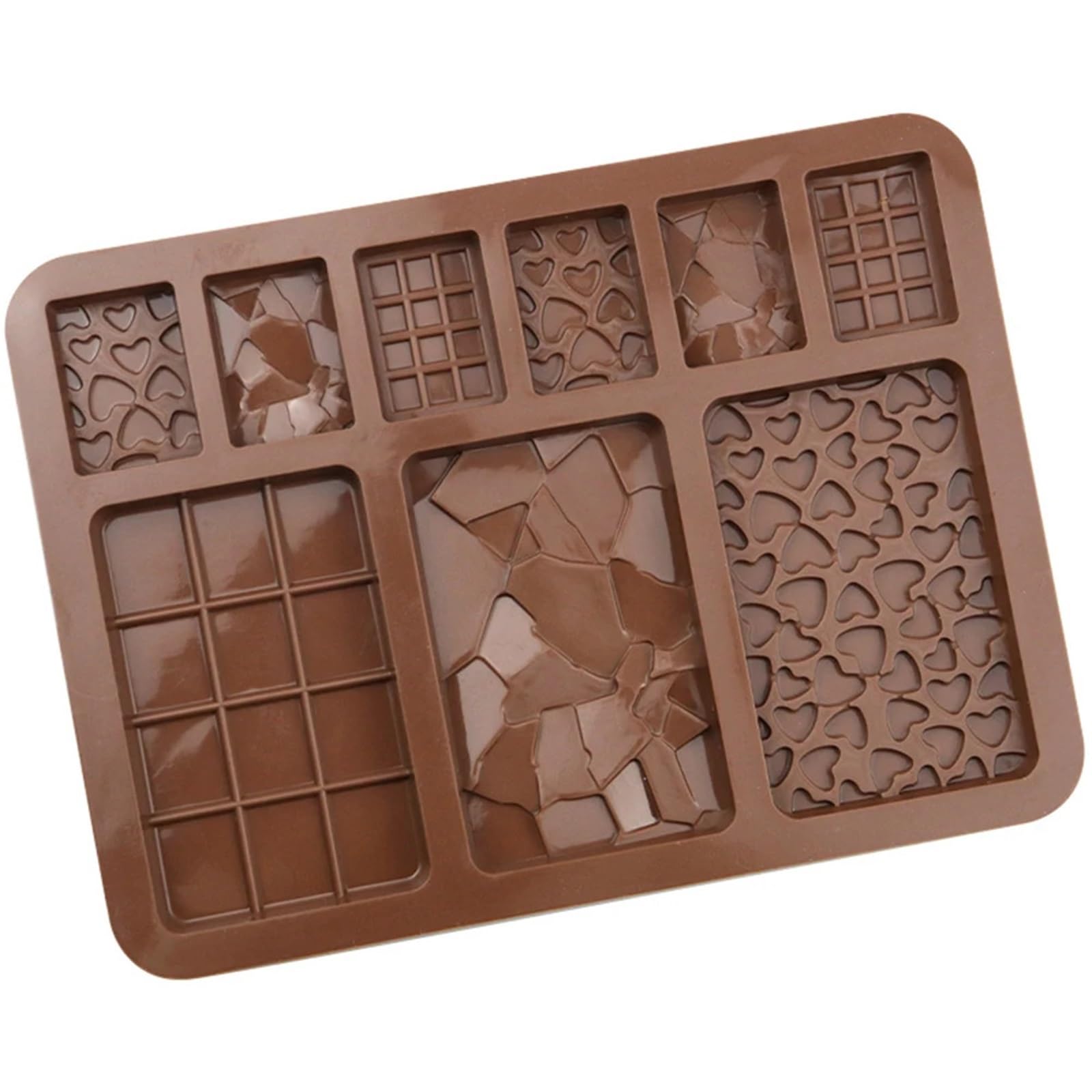 2 pezzi 9 cavità stampo in silicone for cioccolato fondente caramelle torta cubo accessori da cucina cottura facile staccare Per La Produzione Del Cioccolato