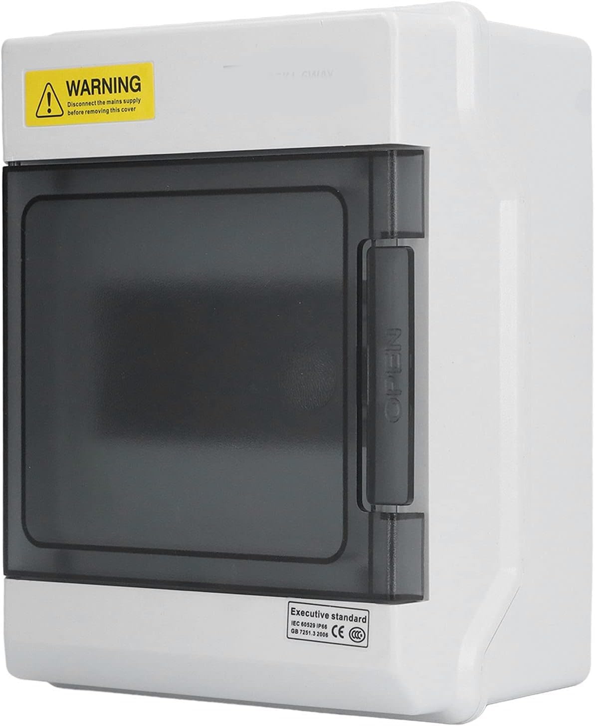 POWER SHPN-6 Electrical Distribution Box | 6 Way Waterproof MCB Box | IP65 Enclosure for Circuit Breakers, Industrial & Home Use (190x160x100mm)