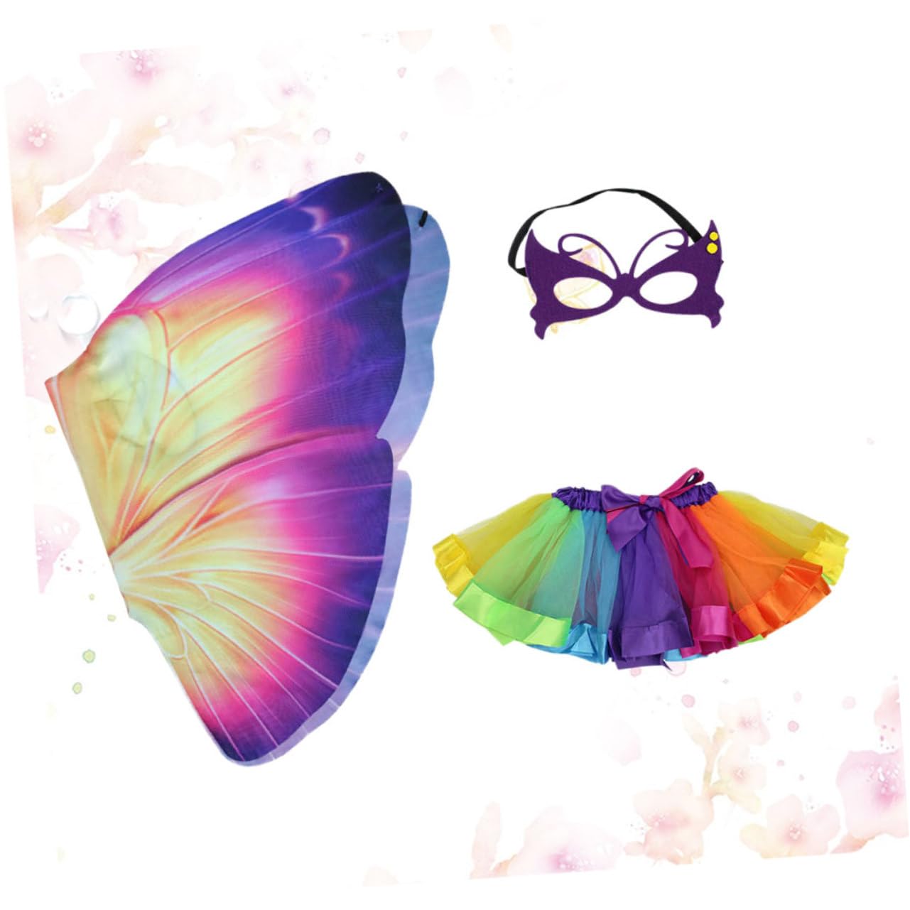 SOIMISS 2pezzi Costume Per Ragazzo Ragazza Con Mantello Maschera Con Occhiali e Gonna Tutu Per Feste Di Cosplay e Attività Di Gioco Immaginativo Per Compleanni e Eventi Tema