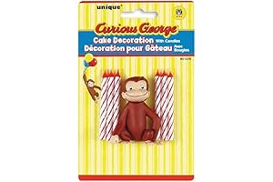 Curious George Cake Topper with Candles