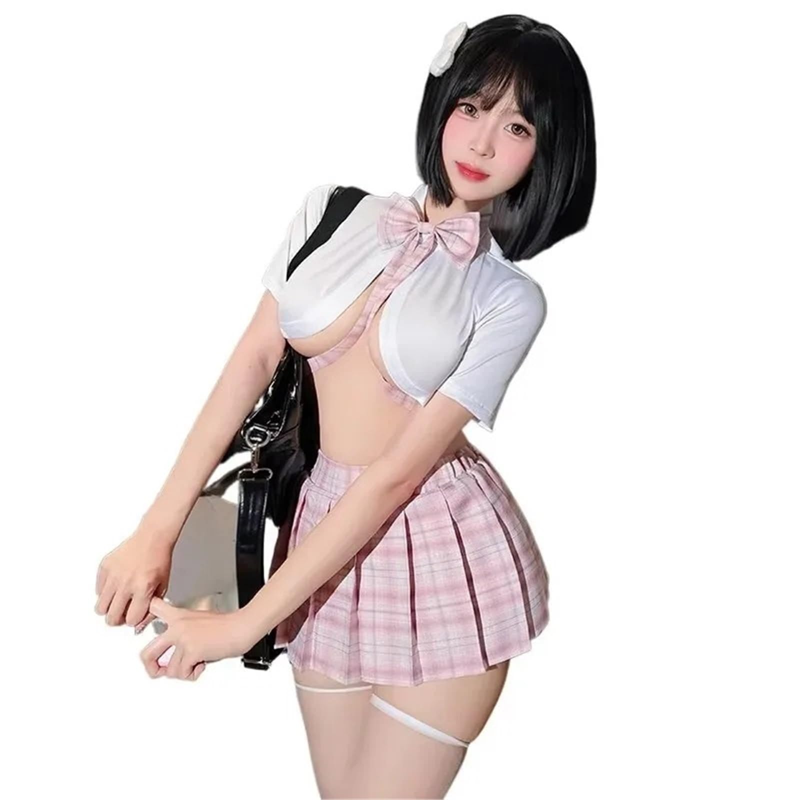 Dessous-Sets Sexy Cosplay Dessous Set Mädchen Kostüm Student Uniform Kostüme