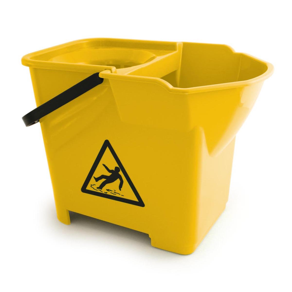 Bentley Industrial VZ.MB.16/Y Plastic Heavy Duty Sieve Mop Bucket, 16 L Capacity, Yellow