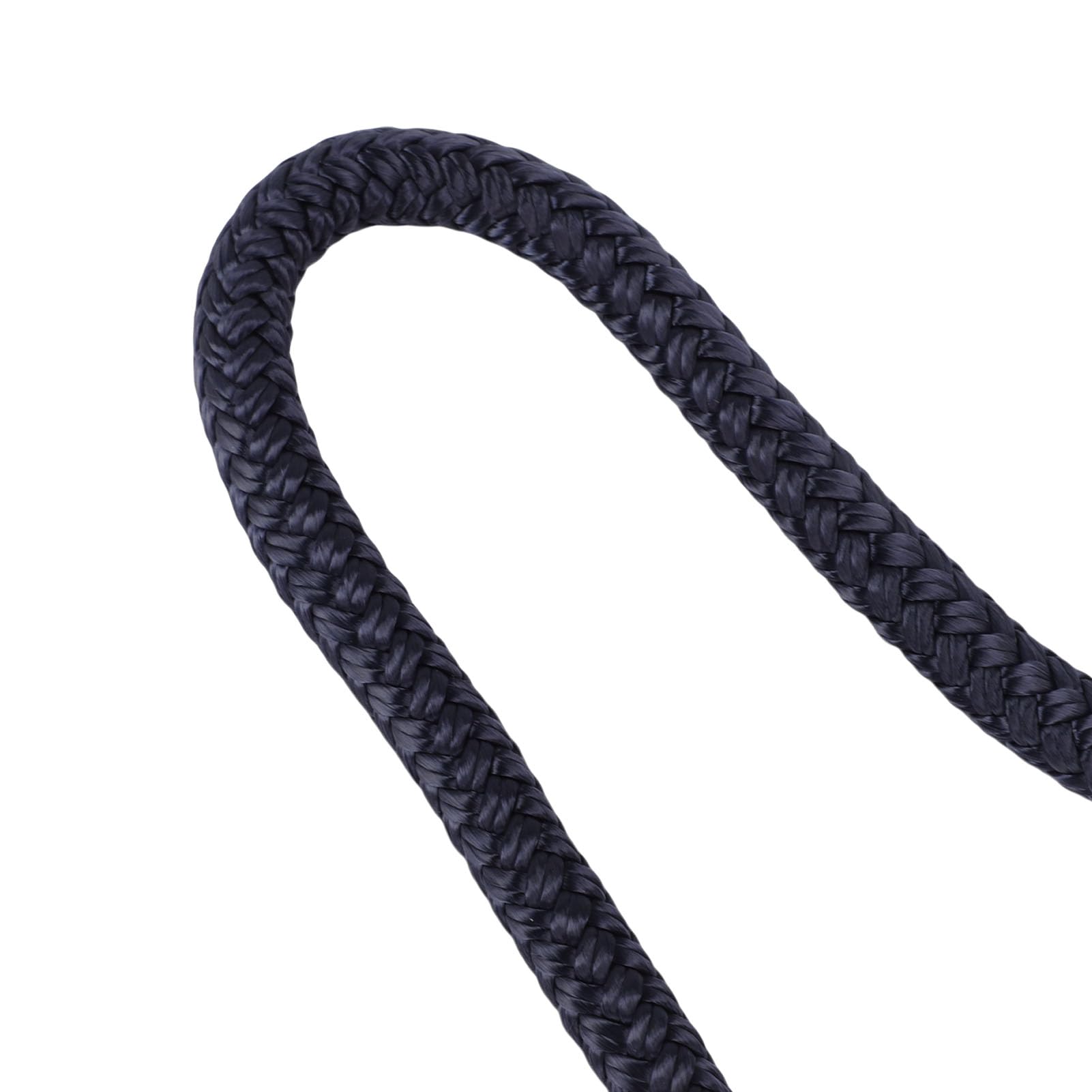 Cime di Ormeggio Marine, 1/2 Pollice, Nylon a Doppia Treccia, Corda di Attracco da 15 Piedi per la e l'Ormeggio (blu navy)