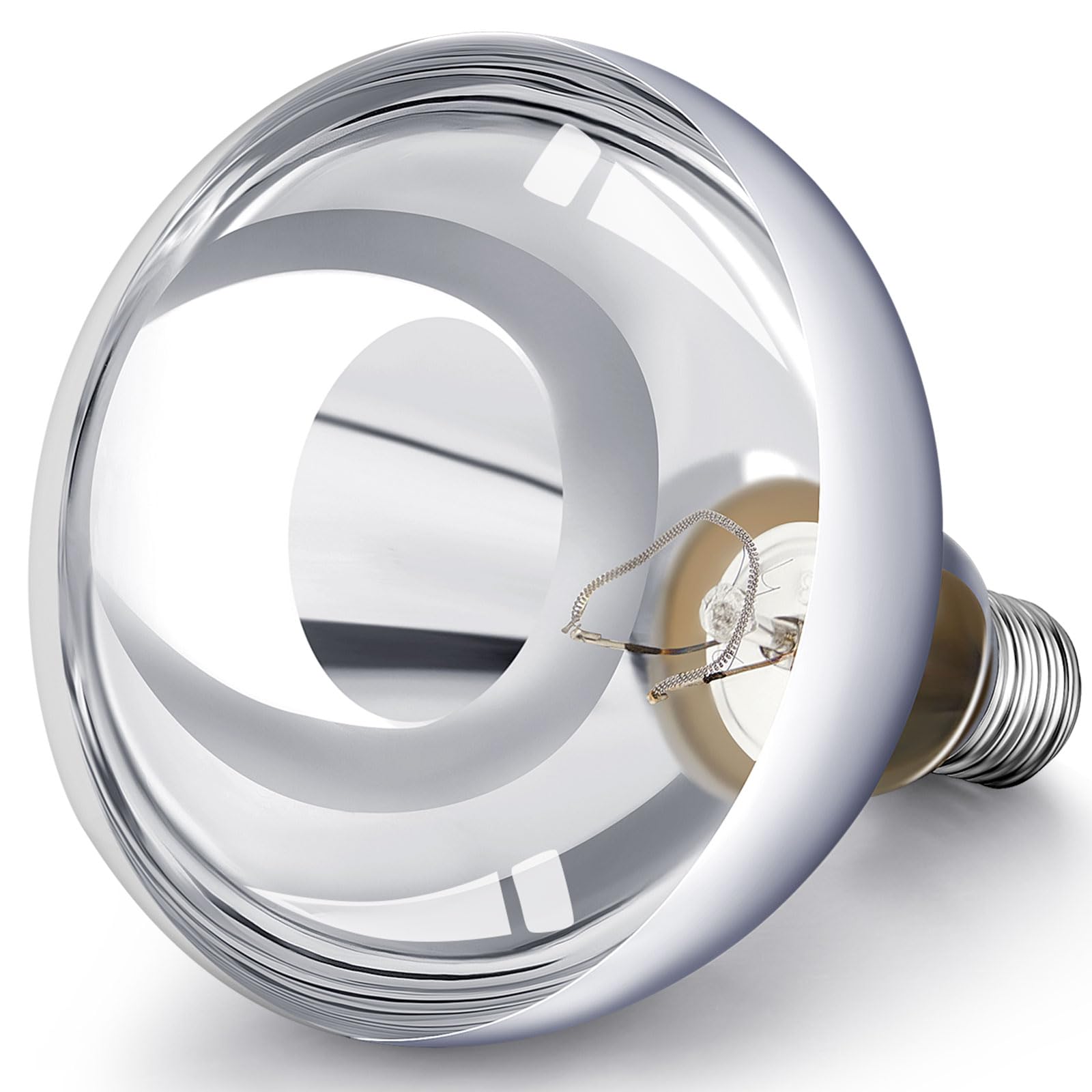 VIHOSE 1 Pack Heat Lamp Bulbs 150 Watt, R40 E26, Silver