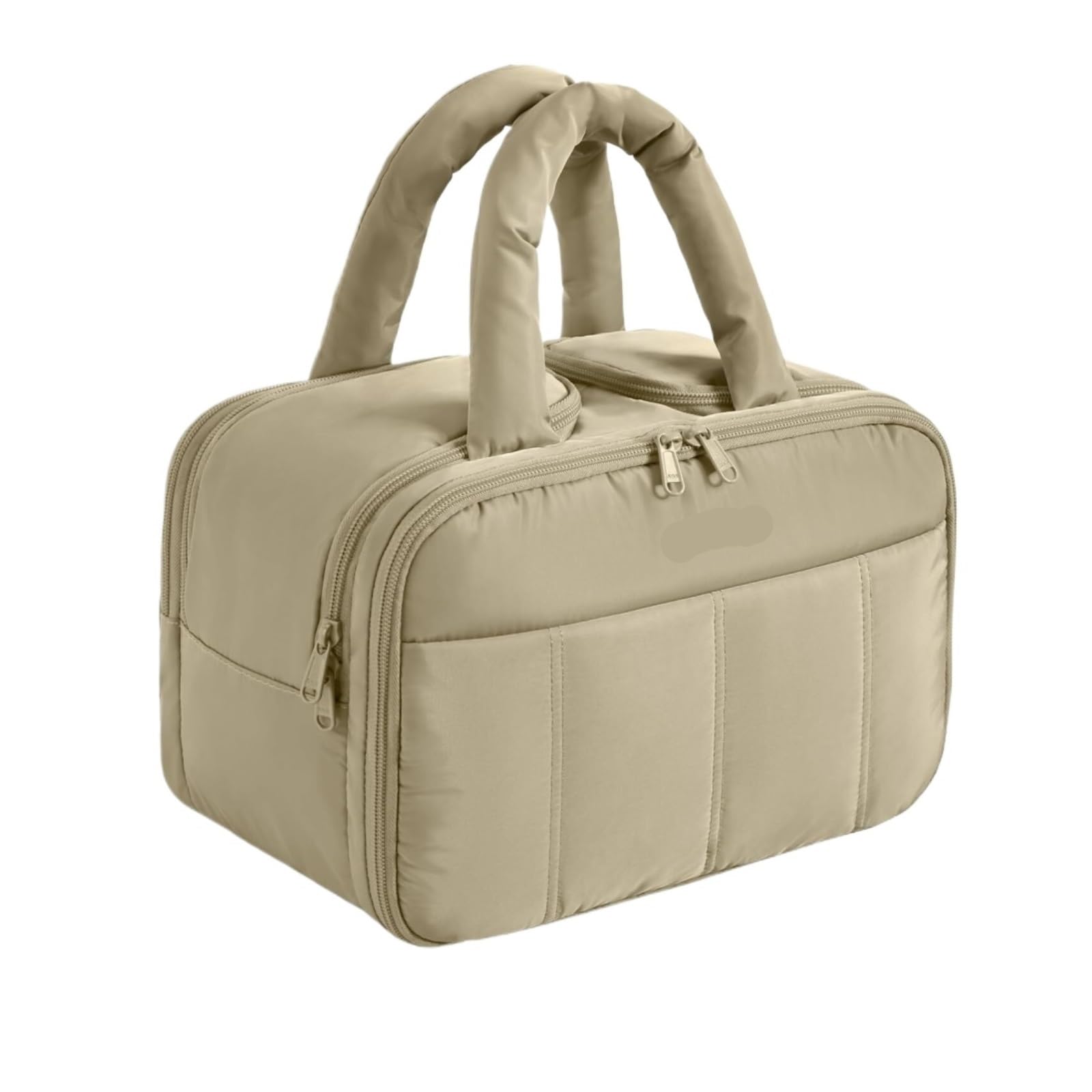 Kosmetiktasche Damen Reise-Kulturbeutel, Flauschiger Kulturbeutel for Damen, Leichte Kosmetiktasche, Aufbewahrungstasche Mit Griff Kulturbeutel(A)