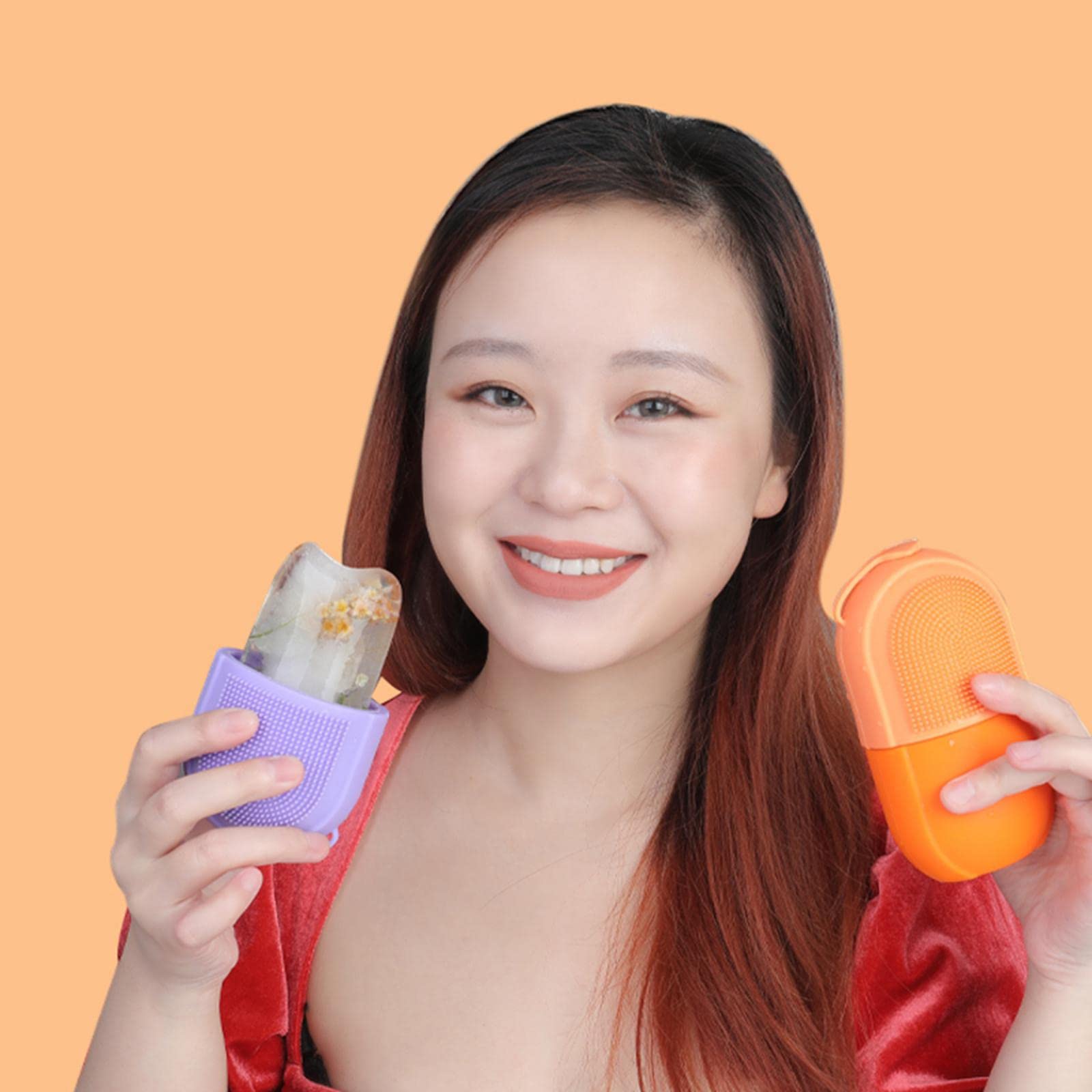 T.O.G. Ice Roller Cryotherapy Ice Mold Sphere for Shrink Pore Face Eyes Purple