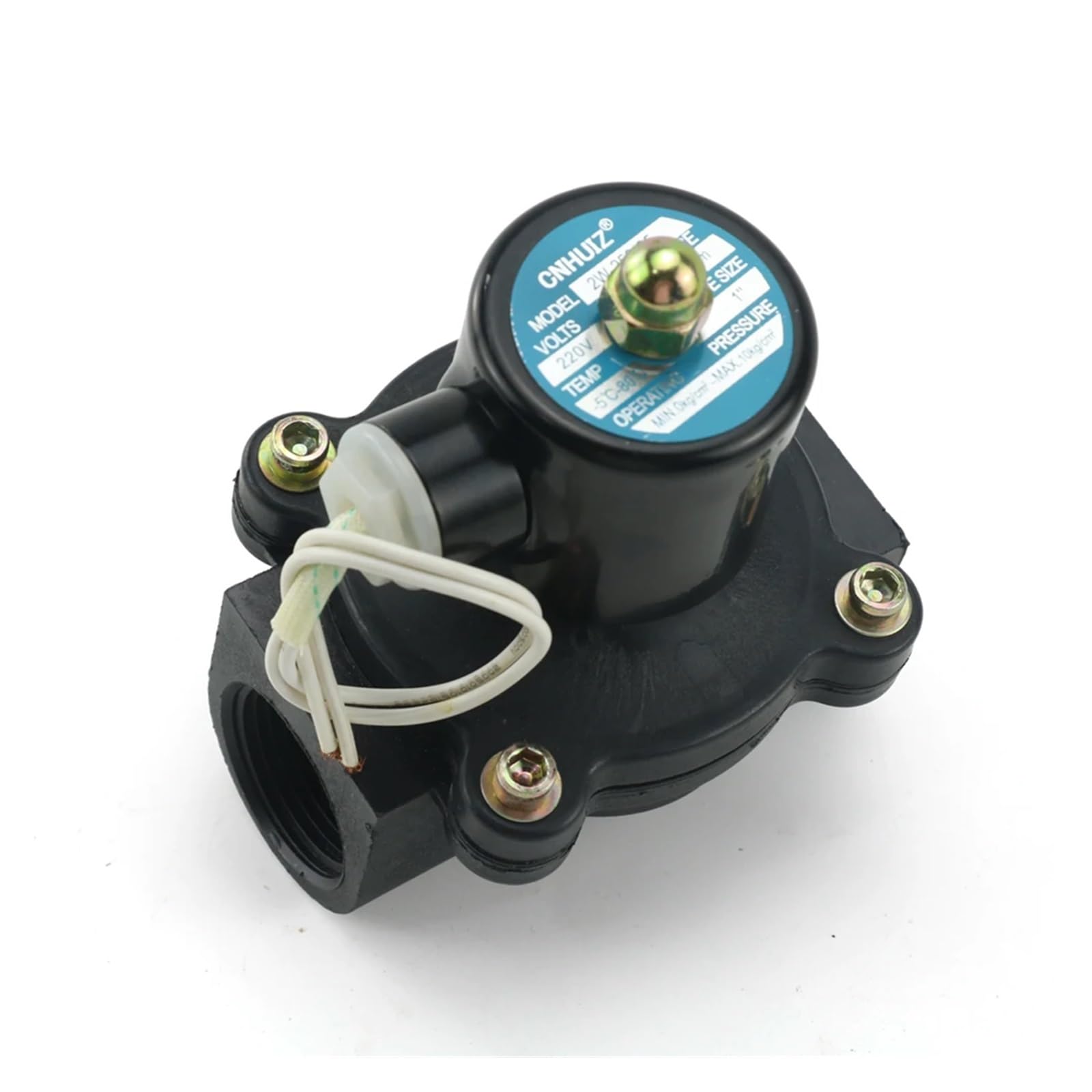 Électrovanne eau et air à action rapide vanne marche-arrêt NC 1 pouce DC12V