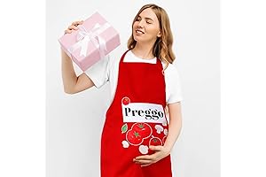Women's Bun in the Oven Costume Pregnant Apron Halloween Costume With Tomato Sauce Jar Apron