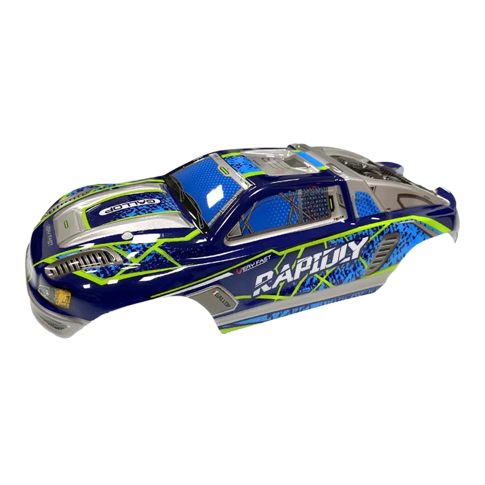 Coque Carrosserie RC Peinte 1/8 Coque De Carrosserie RC Peinte 1/8 - Cadre Léger Et Robuste Pour Voiture Télécommandée Hobby, Bleu